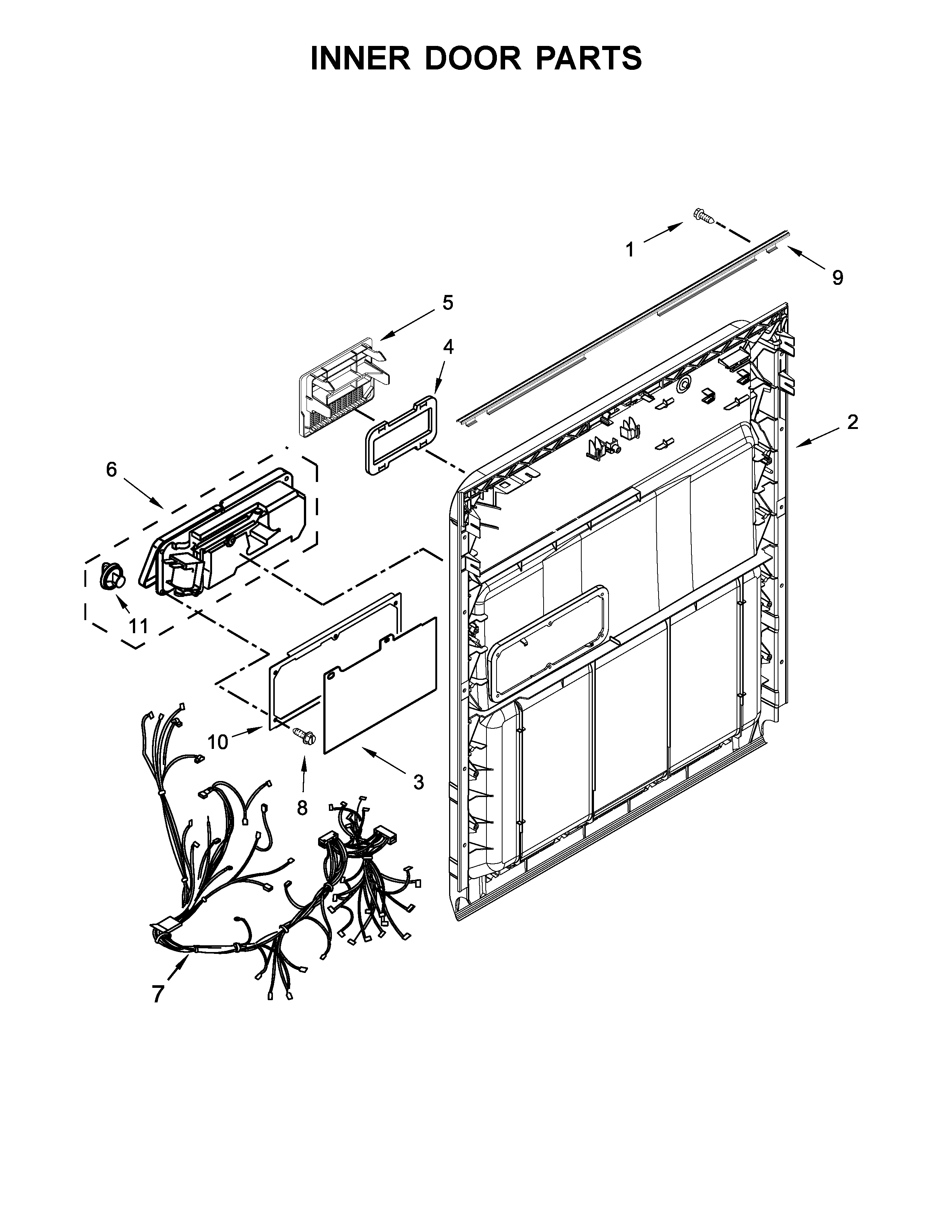 Inner door parts