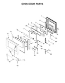 Oven door parts