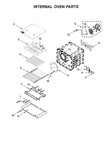 Internal oven parts