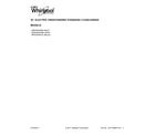 Whirlpool WFE525S0HT0 cover sheet diagram