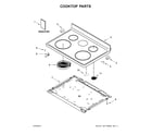 Whirlpool WFE525S0HB0 cooktop parts diagram