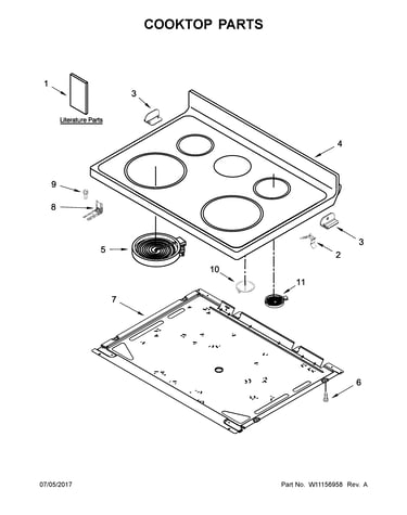 Cooktop parts