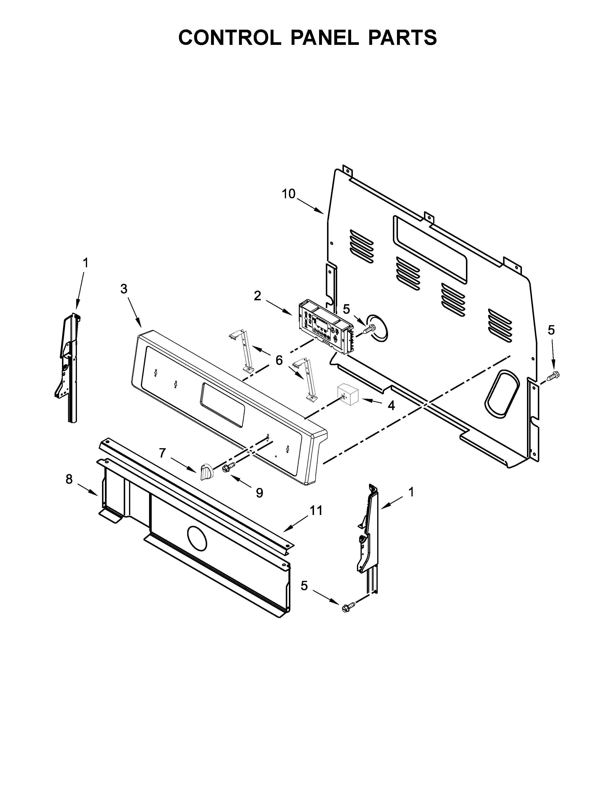Control panel parts