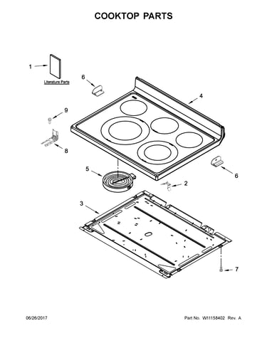 Cooktop parts