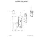 Whirlpool WMH32519CW2 control panel parts diagram