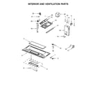 Whirlpool WMH32519CW2 interior and ventilation parts diagram
