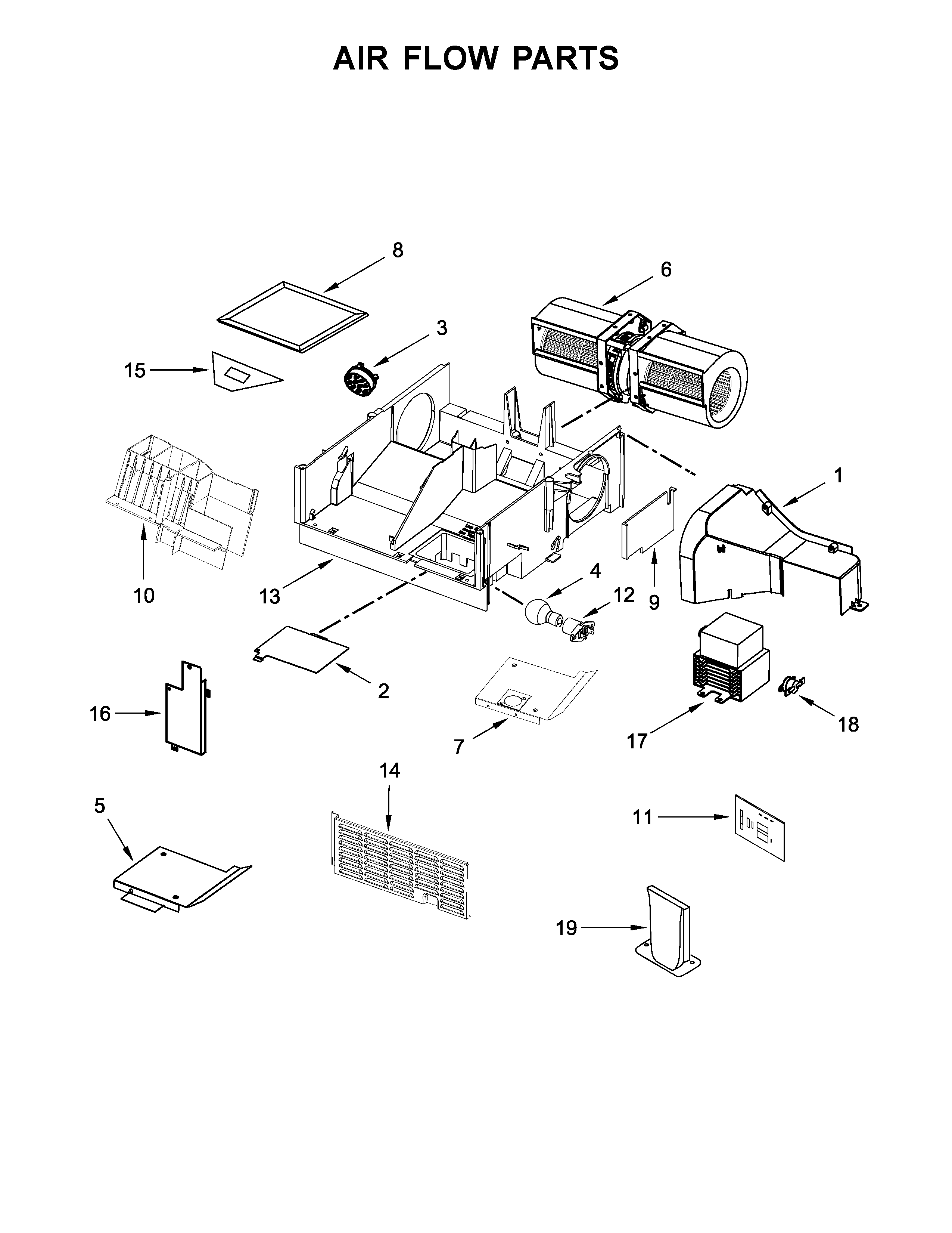 Air flow parts