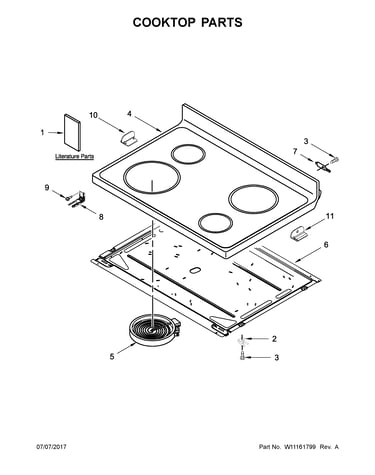 Cooktop parts