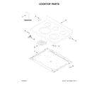 Whirlpool YWFE540H0ES1 cooktop parts diagram