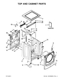 Top and cabinet parts