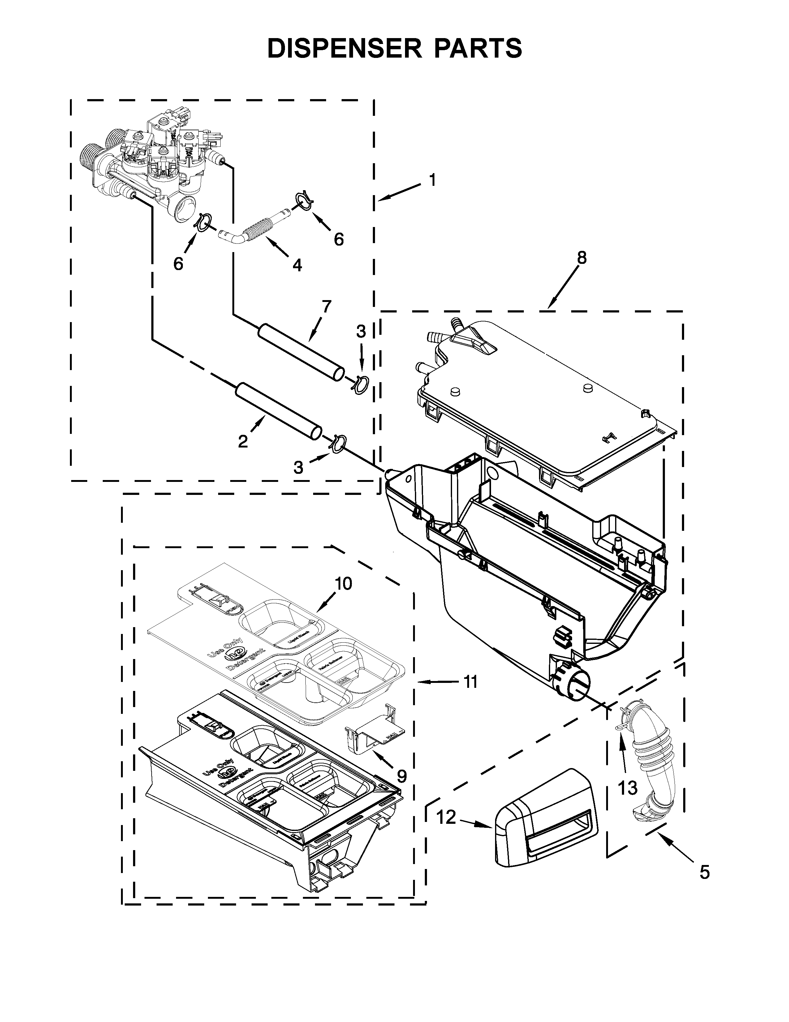 DISPENSER PARTS