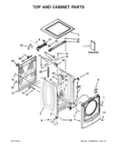 Top and cabinet parts