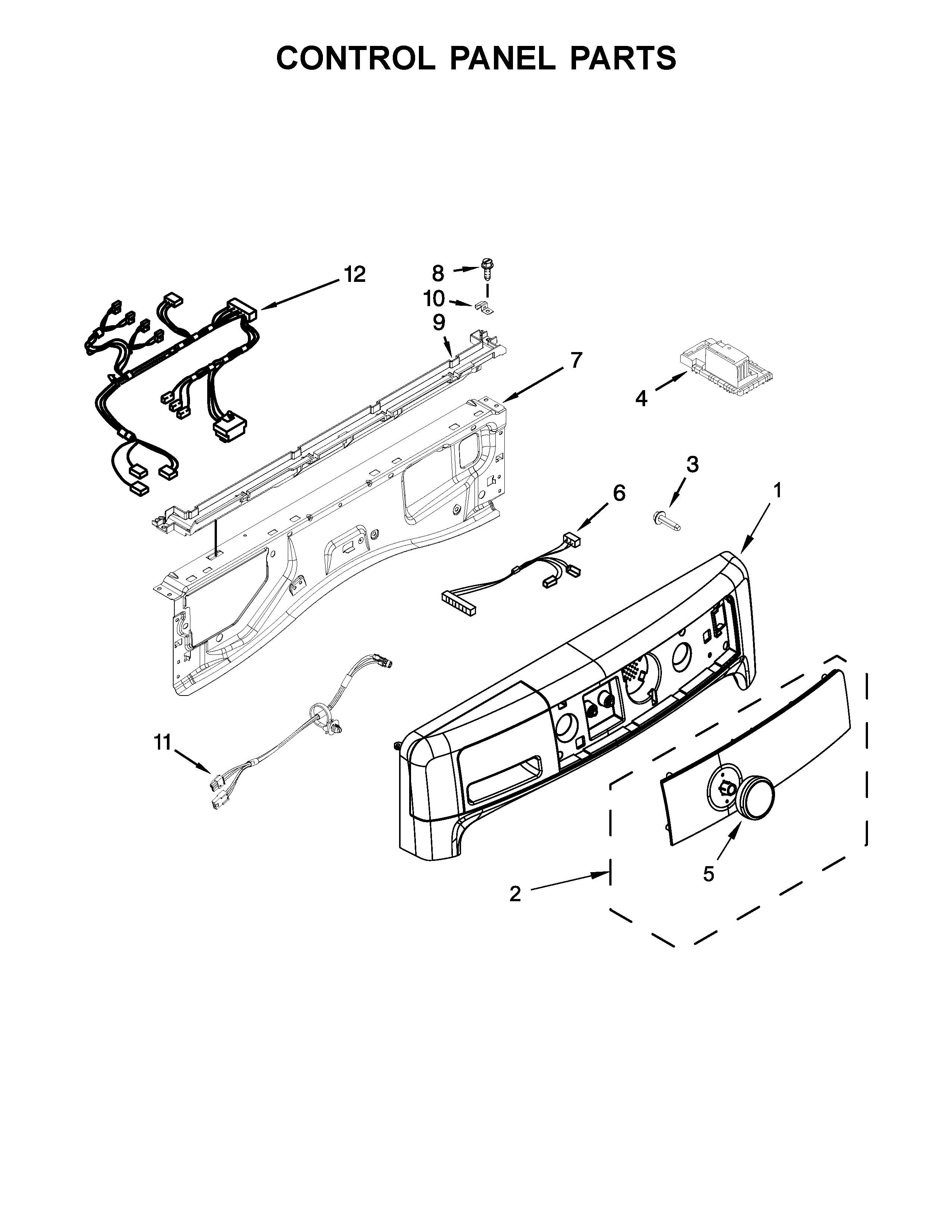 Control panel parts
