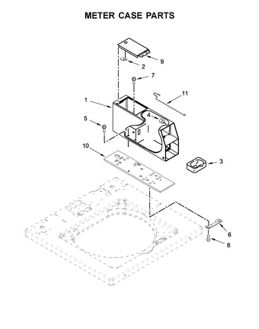 Meter case parts