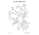Maytag MAT20MNAWW0 top and cabinet parts diagram