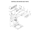 Maytag MAT20PDAWW0 controls and water inlet parts diagram