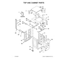 Maytag MAT20MNAGW0 top and cabinet parts diagram
