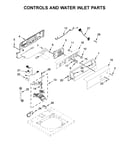 Controls and water inlet parts