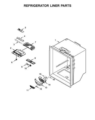 Refrigerator liner parts