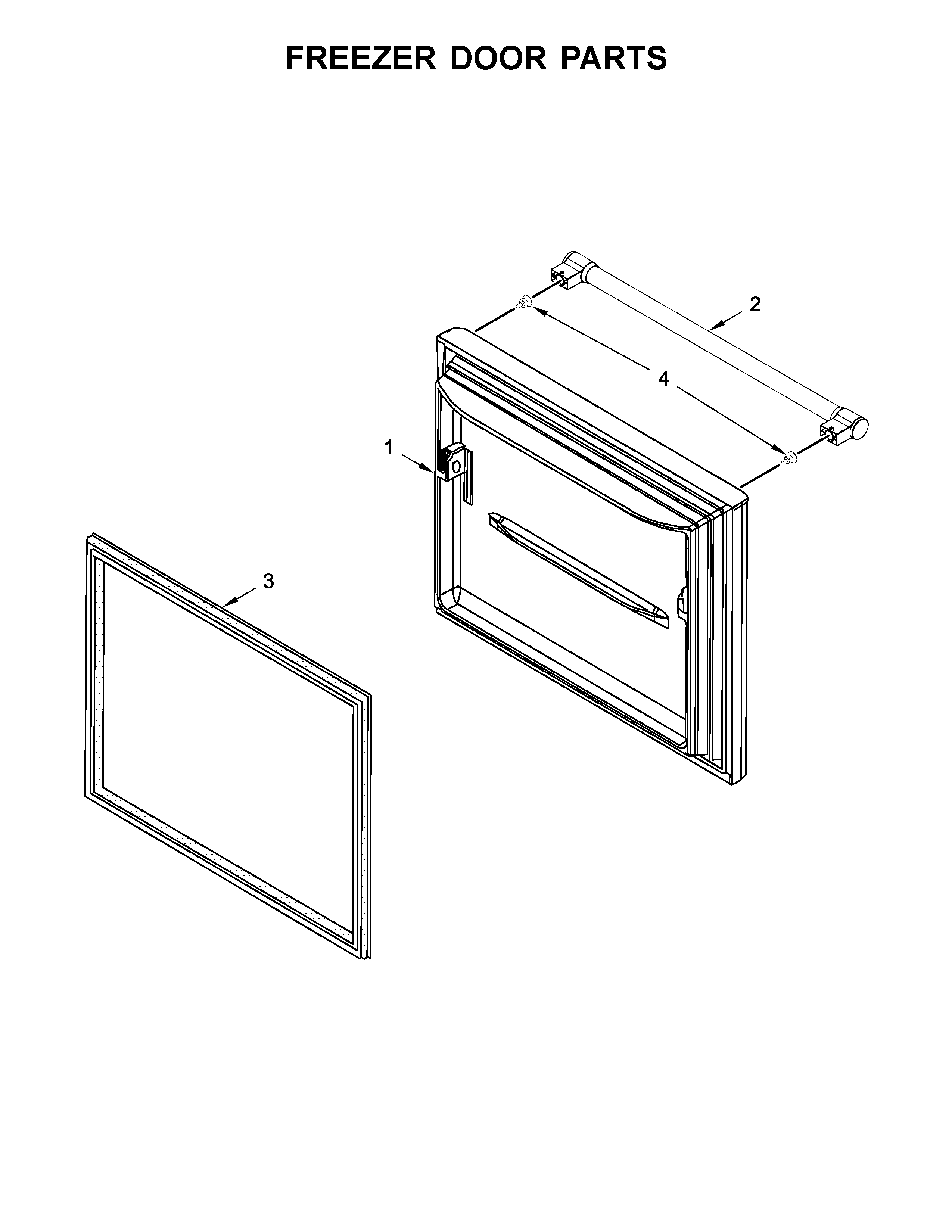 Freezer door parts
