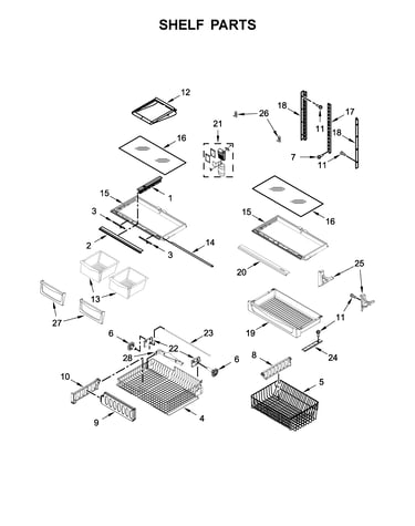 Shelf parts