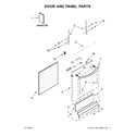 Amana ADB1500ADB4 door and panel parts diagram