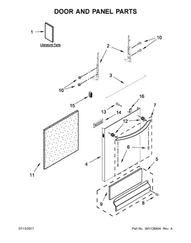 Door and panel parts