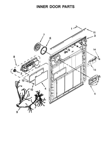 Inner door parts