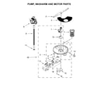 Amana ADB1500ADW4 pump, washarm and motor parts diagram