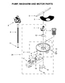 Pump, washarm and motor parts