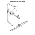 Amana ADB1500ADB4 upper wash and rinse parts diagram