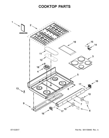 Cooktop parts