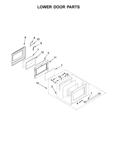 Lower door parts