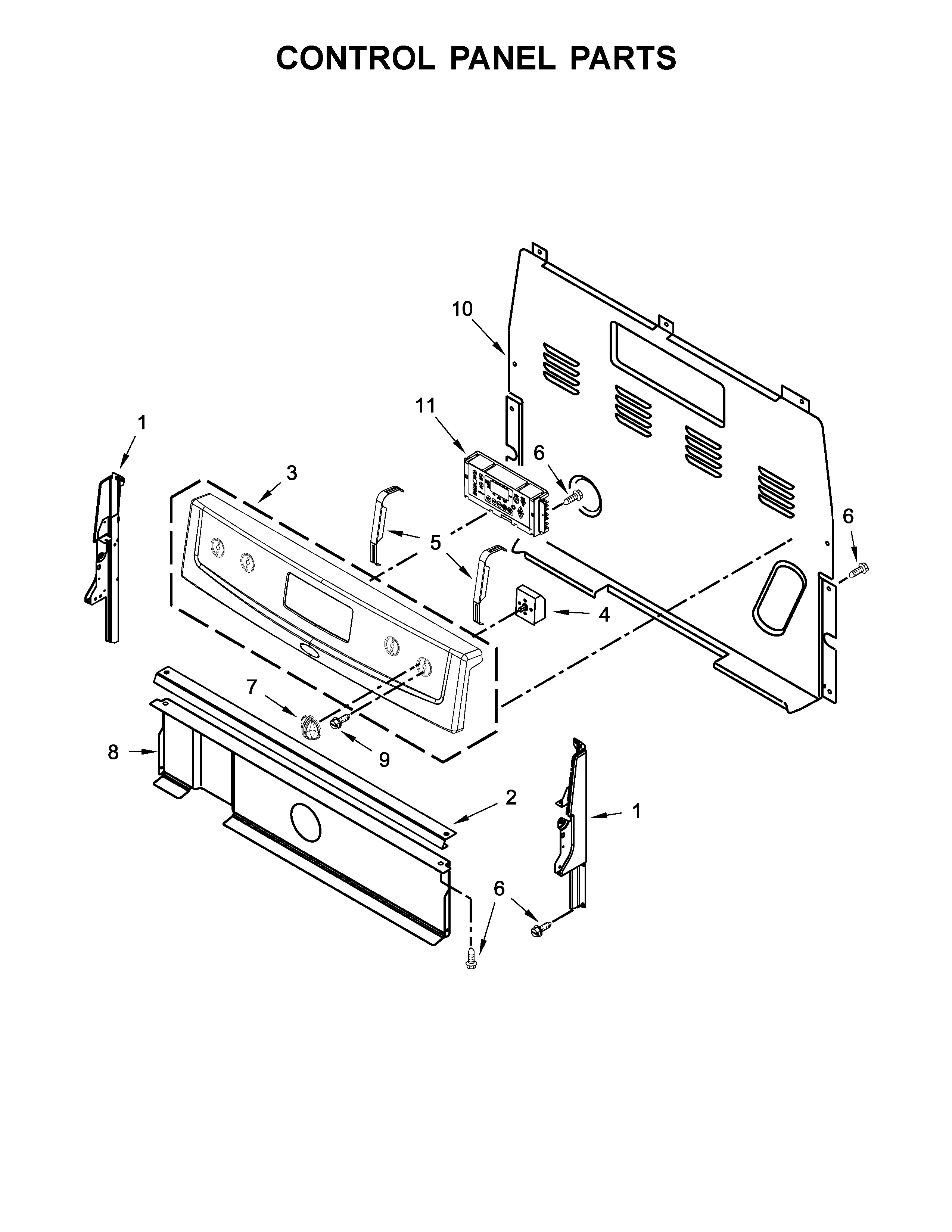 Control panel parts