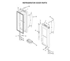 Whirlpool WRF535SWBB00 refrigerator door parts diagram
