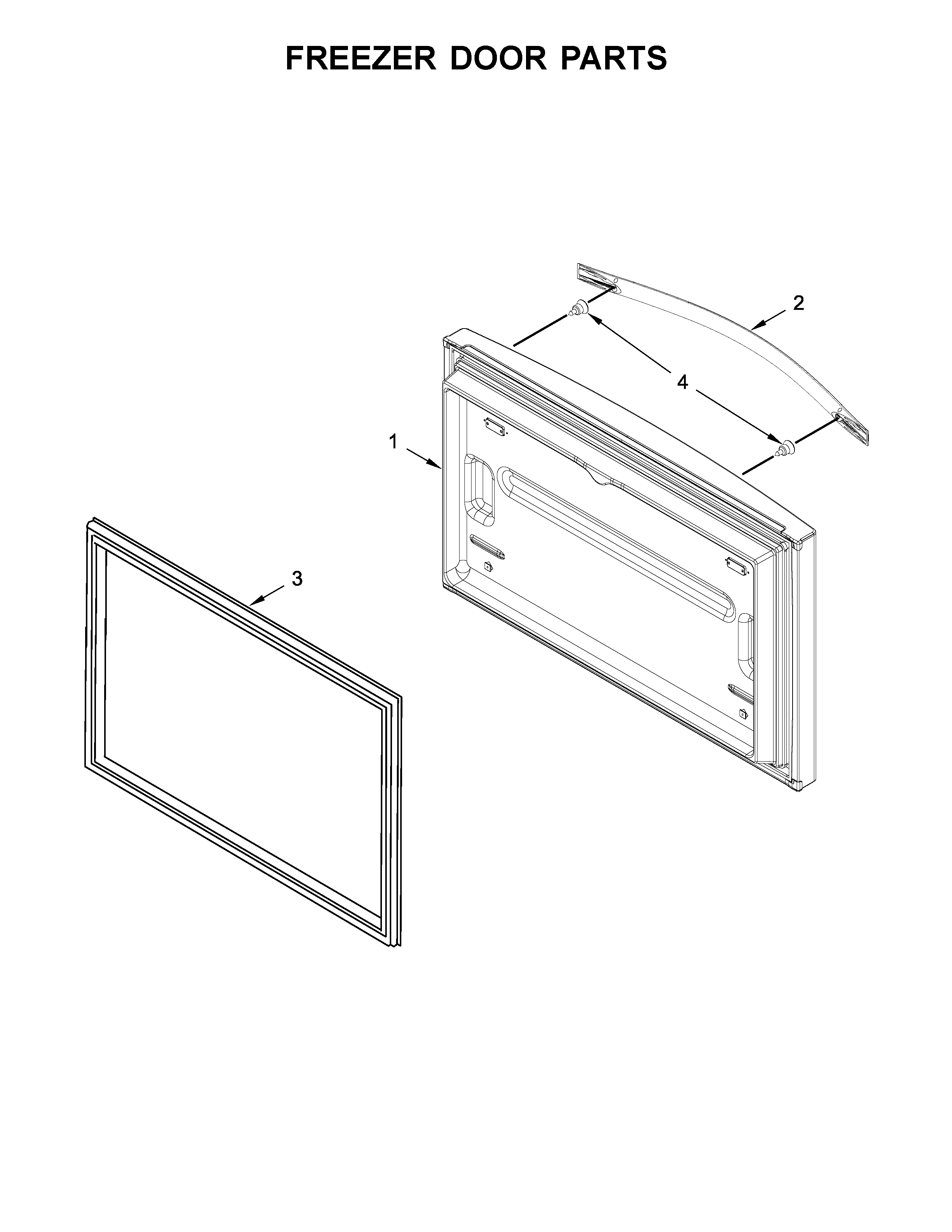 Freezer door parts