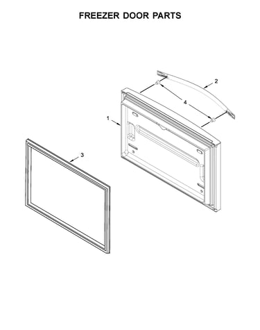 Freezer door parts