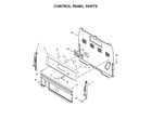 Whirlpool WFE515S0ED0 control panel parts diagram