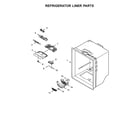 KitchenAid KRBR102ESS00 refrigerator liner parts diagram