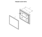 KitchenAid KRBL102ESS00 freezer door parts diagram