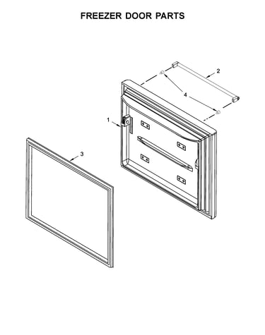 Freezer door parts
