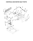 Controls and water inlet parts