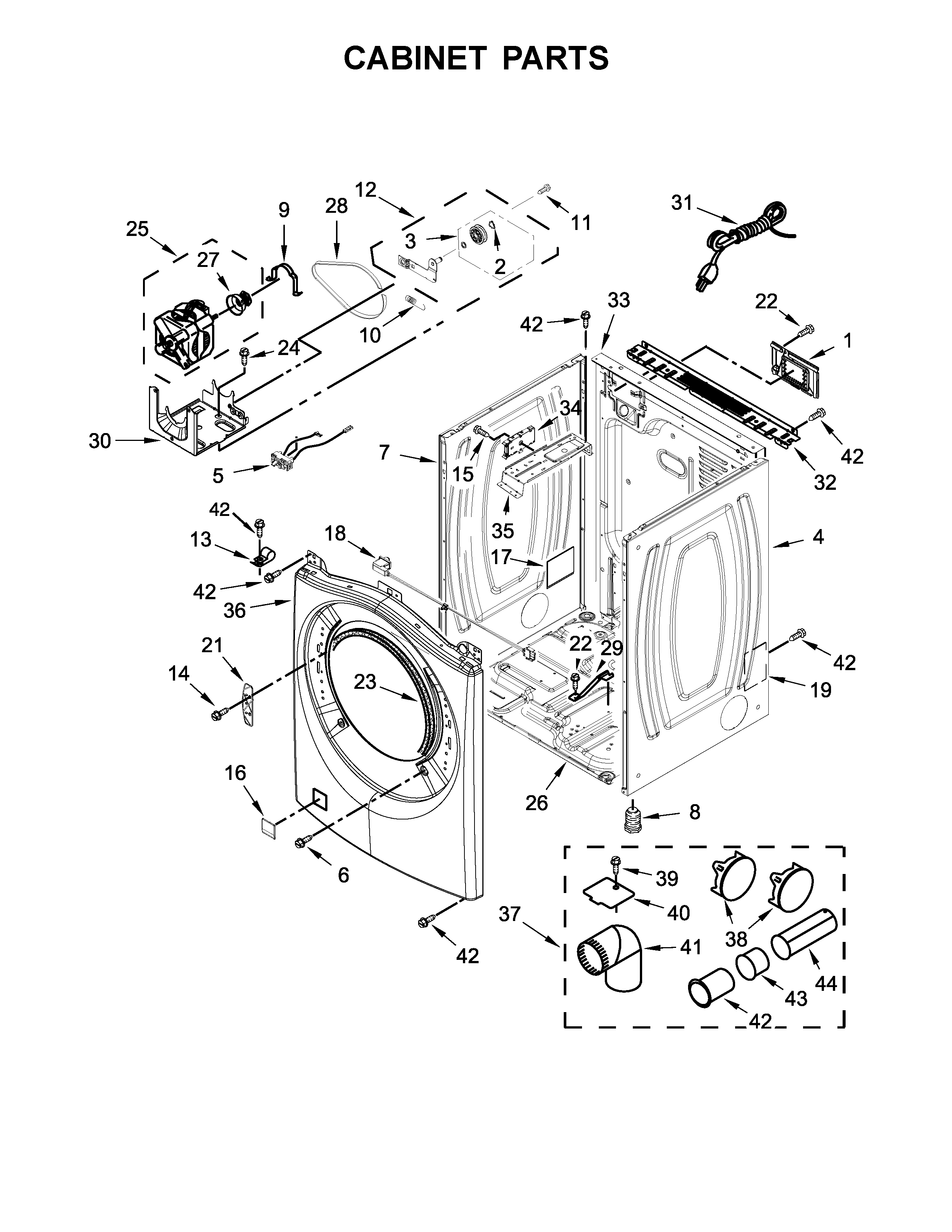 Cabinet parts