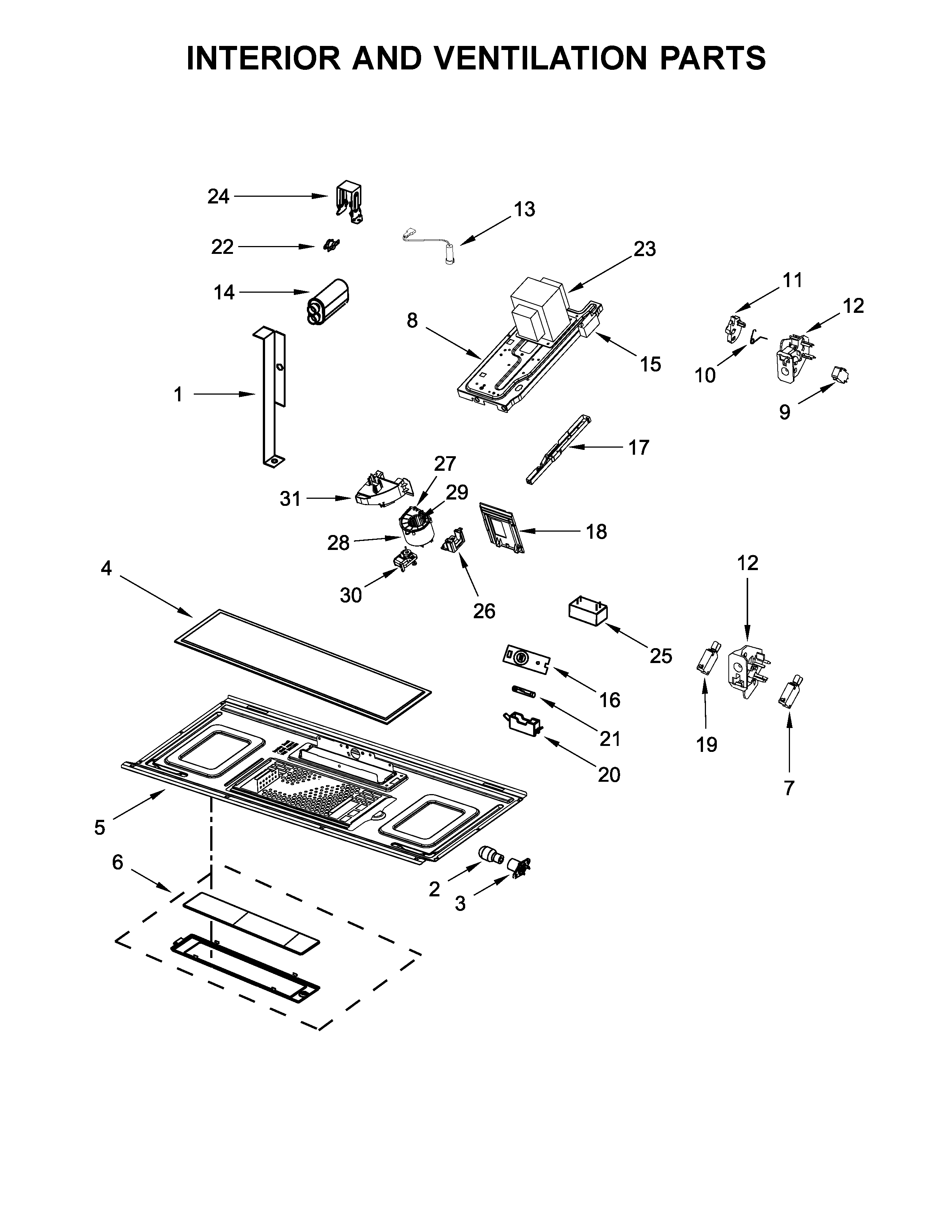 INTERIOR AND VENTILATION PARTS