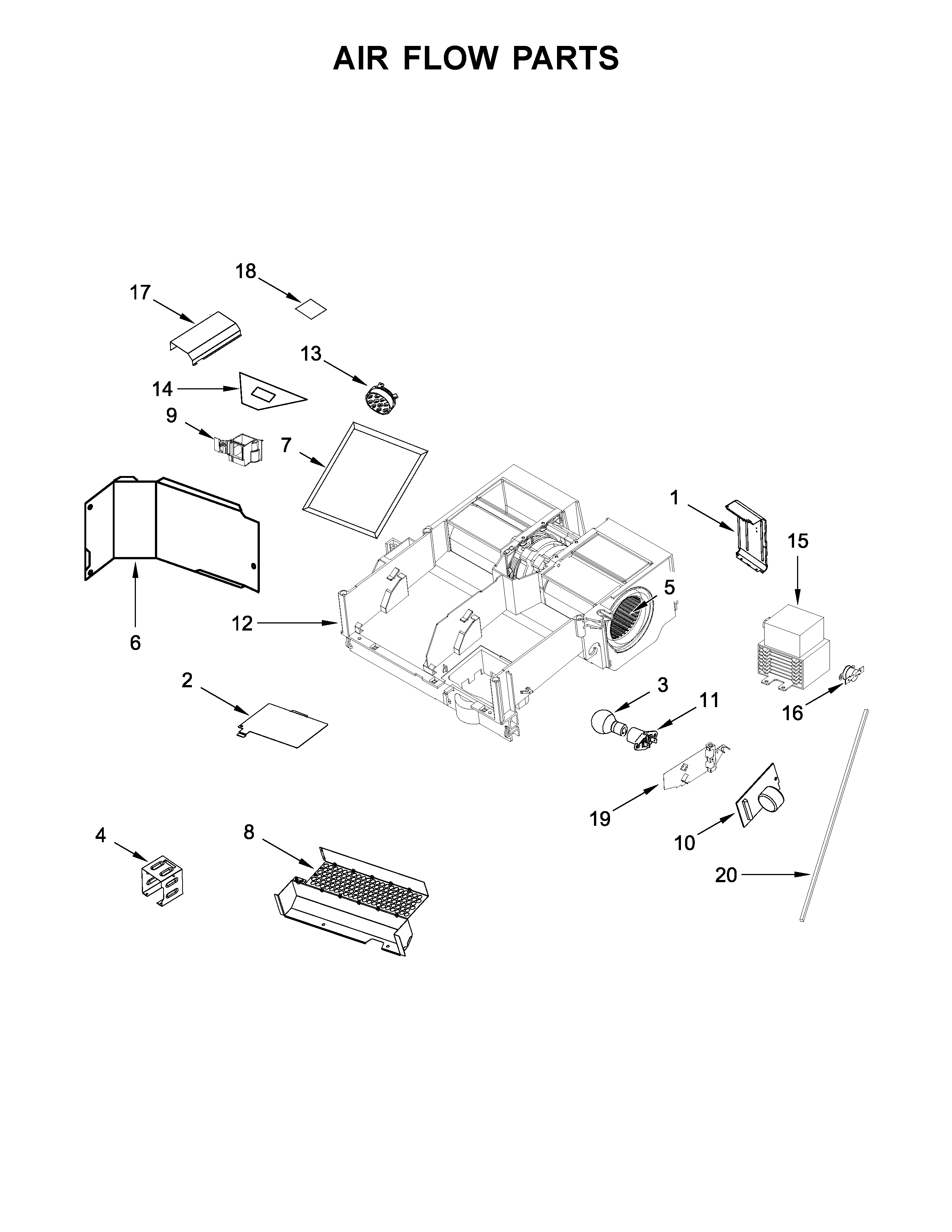 Air flow parts