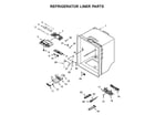 Whirlpool WRF540CWHW00 refrigerator liner parts diagram