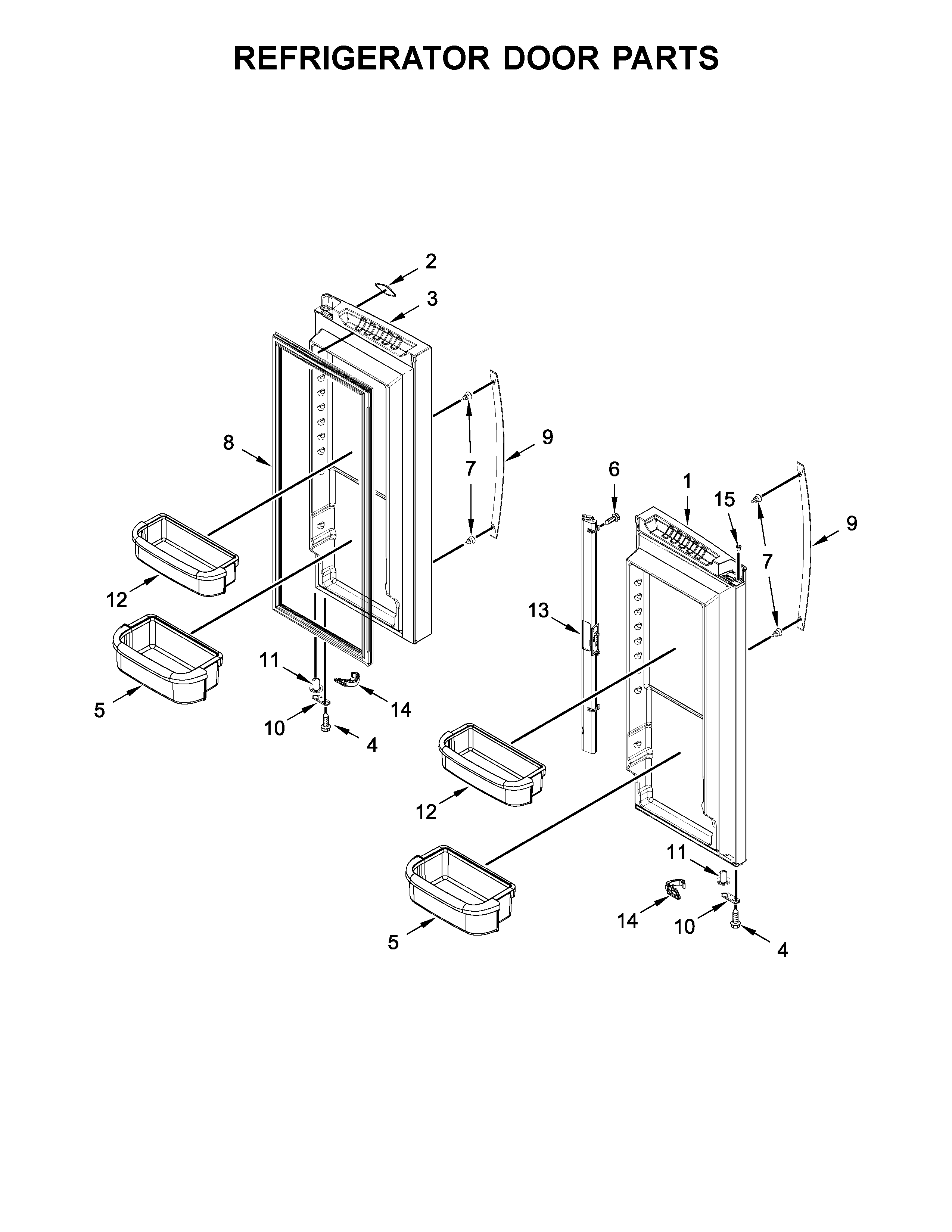 REFRIGERATOR DOOR PARTS