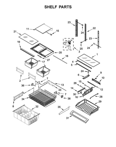 Shelf parts