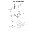 Whirlpool WDT710PAHB1 door and panel parts diagram