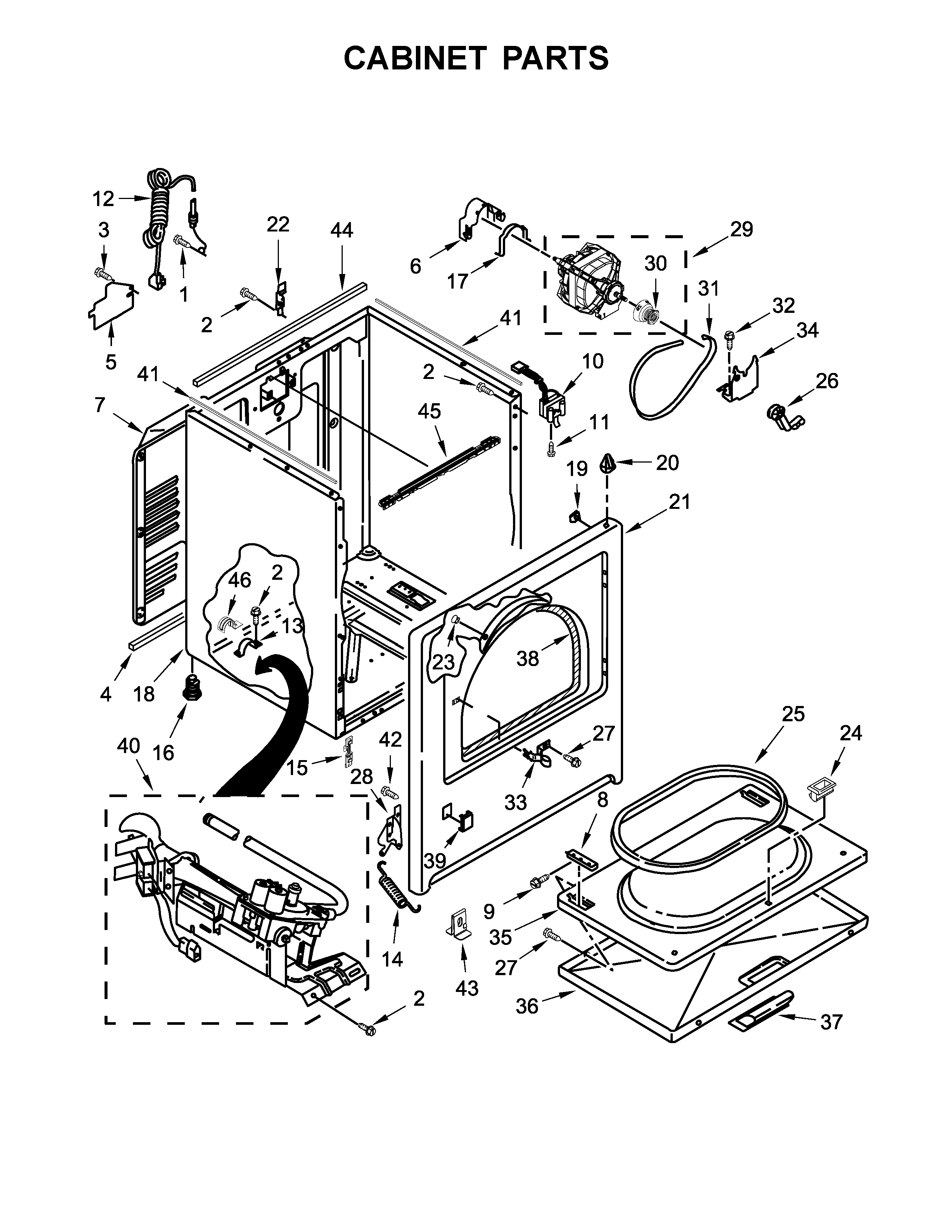 Cabinet parts